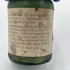Vintage Apothecary Mckessons Mustard Powder jar with contents
