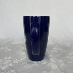 Pfizer Pharmaceutical Advertising Coffee Mug Drug Promo Vaccine 18 oz Indigo