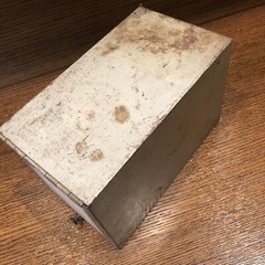 Vintage Pharmacy Prescription Box SAMUELS Metal File Apothecary Rx Cincinnati OH