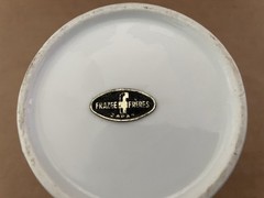 Vintage LACTUCA SATIVA Frazee Freres Porcelain Apothecary Canister IMPERIAL GLAS