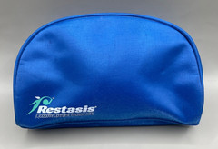 Restasis Drug Rep Promo Blue Zipper Toiletry Bag Makeup Pouch Pharma Swag