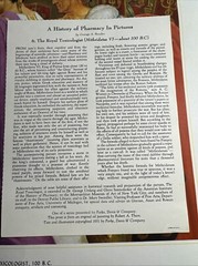 A HISTORY OF PHARMACY IN PICTURES 1954 PRINT#6 Great Gift For Doctor 22″×18″