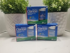 Claritin ~ Non Drowsy Allergy 10mg Tablet – 70 Count x 3 🔴*PLEASE READ BB DATE*