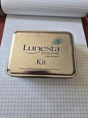 Lunesta Tin: Vintage Medicine Drug Rep Memorabilia Pharmacopia