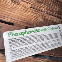Vintage 1978 Phenaphen 650 w Codeine Drug Rep Ruler Pharmaceutical Medical Promo