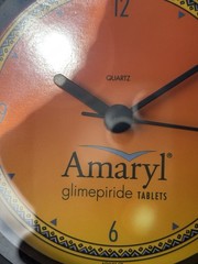 AMARYL GLIMEPIRIDE TABLETS PHARMACEUTICAL DIABETES DRUG REP CLOCK – WORKING