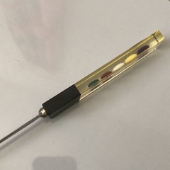 VTG Drug Rep Pharmaceutical Promo Letter Opener PREMARIN Lucite Encased Capsules