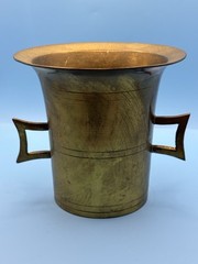 Vintage Solid Brass Mortar & Pestle Made in India 4.5” Apothecary Spice Grinder