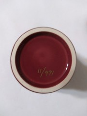 Vintage Eli Lilly Apothecary Jar Burgundy/gold Lactucarium (Wild Lettuce)
