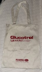 Glucotrol Glipizide Tote Bag Canvas Drug Rep Pharmaceutical Promo Advertising