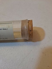 Vintage Pharmacy Sodium Tablets Glass Vial With Cork Paper Label