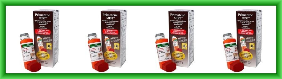 4X Primatene Mist Epinephrine Inhalation Aerosol 0.125 mg Per Spray