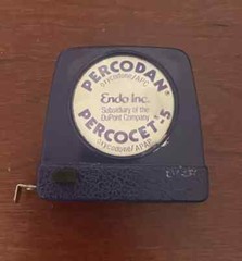 VTG Drug Rep DuPont Percodan/Percocet Retractable Tape Measure Pharmaceutical