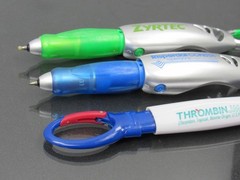 Zyrtec Risperdal Thrombin Carabiner PENS Drug Rep Pharmaceutical Promo Dry Ink