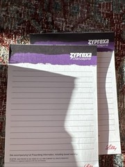 ZYPREXA OLANZAPINE RARE DRUG REP NOTEPAD