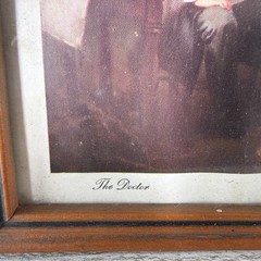 The Doctor By Sir Luke Fildes 1930s Petrolagar Exhibit Print In Original Frame