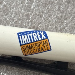 (2) IMITREX Pharma Drug Rep Promo Old Pencil Shaped Pens