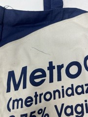 Vintage MetroGel Vaginal Pharma Promo Tote Bag Canvas Doctor Medical Advertising