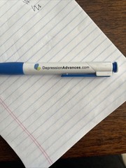 Rare DepressionAdvances.com Eli Lilly Medical Drug Rep Pharmaceutical Pen Prozac