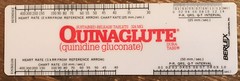 Quinaglute Pharmaceutical Drug Rep Reference Ruler.