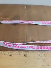 2 Ciloxan Pink Eye Lanyard Drug Rep Pharmaceutical Promo Advertising White