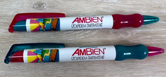 AMBIEN Pharmaceutical Promotional Doctors Ballpoint Pen Refillable Set of 2