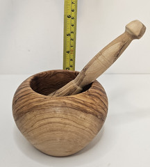 Pharmacist Classic Olive Wood Mortar & Pestle