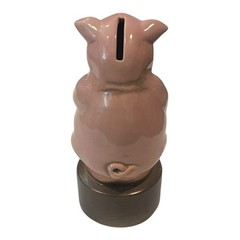 German Ceramic Pharmacy Donation Pig Bank Apothecary Counter Spardose Vintage