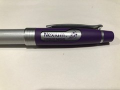 Nexium Pharmaceutial Drug Rep Pen Heavy Metal -Black Ink Advertising Collectible
