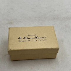 VTG Cardboard PILL BOX prescription Gullsmed Pharmacy Kirkevn Bjorn Hansen