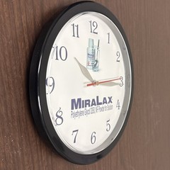 MiraLax Plastic Wall Clock Vintage Medicine Pharmaceutical Promotional Item