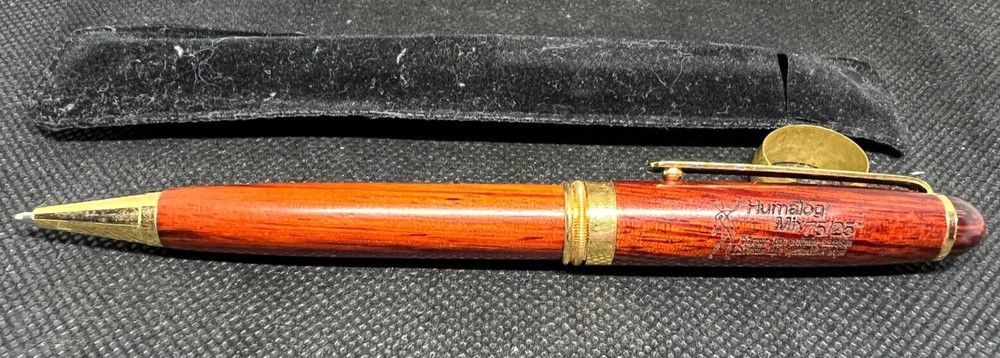 HUMALOG Wood & Metal Medical Drug Rep Pharmaceutical Pen Collectible Advertising
