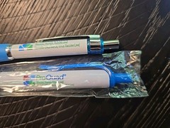 ProQuad Pens x2 Pharmaceutical Drug Rep Promo Vintage