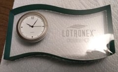 Clear Desk Clock Pharmaceutical Advertisement LOTRONEX alostron HCl Vintage