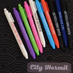 Cityhermit 11Pcs Funny Adult Ballpoint Pen Set, Premium Days of The Week Swea…