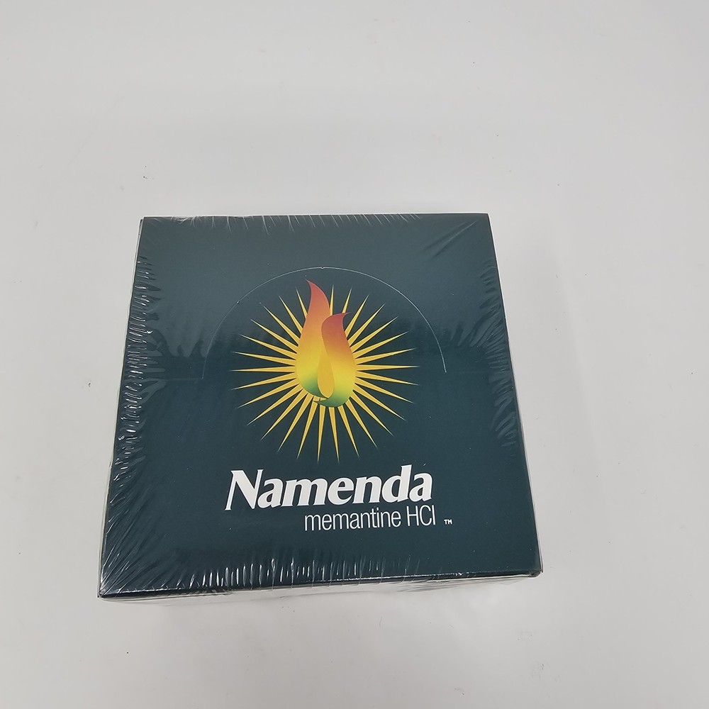 Vintage NAMENDA Pharmaceutical Drug Rep Post-It Note Pad 4“x 4“ Cube Sealed