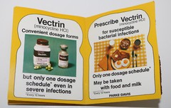 pharmaceutical advertising promo Vectrin foam sandwich Parke Davis