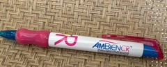 Ambien CR HOT PINK GEL Ink Pen Drug Rep Pharmaceutical Collectible