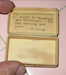 1948 Vintage McKay Drug Store Pill Box Alhambra California Prescriptions #883775