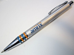 Drug Rep Amrix Heavy Metal Pharmaceutical Pen In Box Promo RARE New Writes