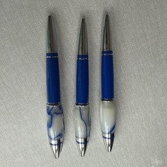 3 VIAGRA HEAVY METAL DRUG REP PENS BLUE MARBLE FAT TOP NEW GR8 GAG GIFT BIRTHDAY