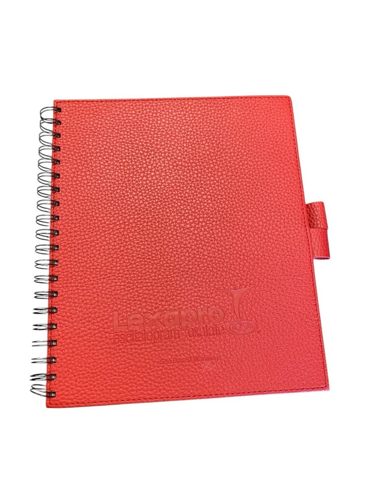 Drug Rep Advertising Lexapro Notebook Journal Red