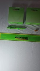 Effexor XR Lot 3 Note Pad Neon Green Pharma Promo Post-it, Pen, Pin, Ruler
