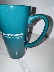 Lipitor Atorvastatin Promotional Teal Coffee Mug Cup