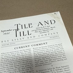 Tile And Till Magazine Eli Lilly And Company September 1932 Indianapolis Indiana