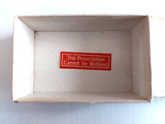 Antique 1928 Prescription Box Lillichs’s Pharmacy Dundalk,Maryland