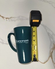 Lipitor Tall Teal Mug Pharmaceutical Promo Coffee Cup Medical-Core Ceramic Promo