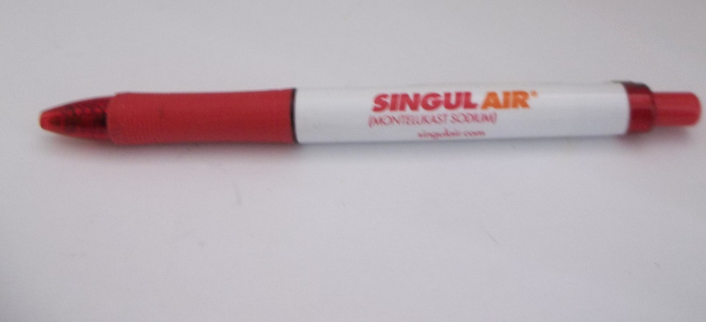 SINGULAIR Promotional Pen Plastic Medium Weight – Rubberized Grip