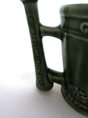 Vintage McCoy Green Schering Coricidin Pharmacy Mug