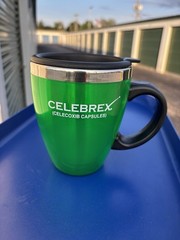 Celebrex Promo Mug Travel Cup Drug Rep NEW